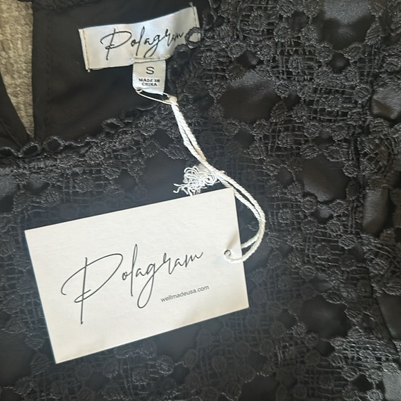 NWT black dress. Lace feel with lining. So sweet for NYE. Or anytime. - Picture 2 of 4